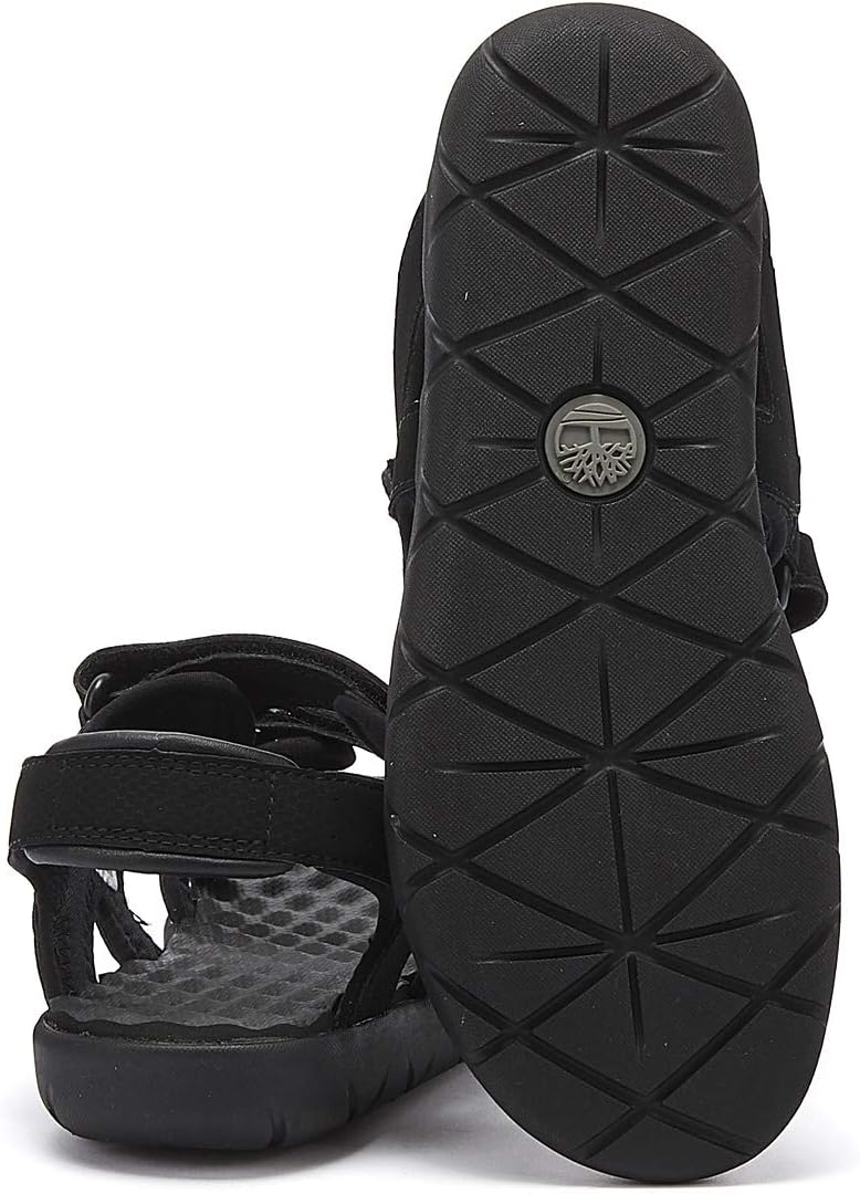 Timberland Unisex Kinder Perkins Row 2-Strap (Youth) Sandalen 23 EU Schwarz Black Xv0, 23 EU Schwarz