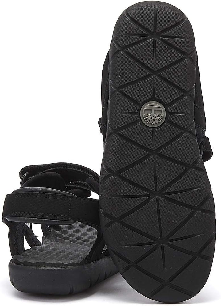 Timberland Unisex Kinder Perkins Row 2-Strap (Youth) Sandalen 23 EU Schwarz Black Xv0, 23 EU Schwarz