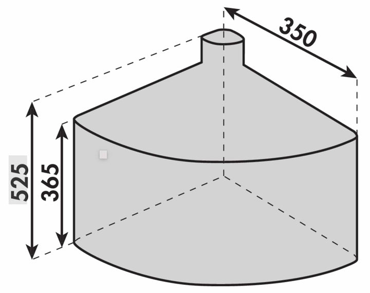 Abfallsorter CABBI Junior 2 in ANTHRAZIT ohne Biodeckel/ab 40 cm Schrankbreite/Abfalleimer/Mülleimer