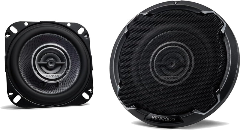 KENWOOD KFC-PS1096 3 Way Coaxial Speakers, 220W, 4", 10cm Schwarz, Schwarz