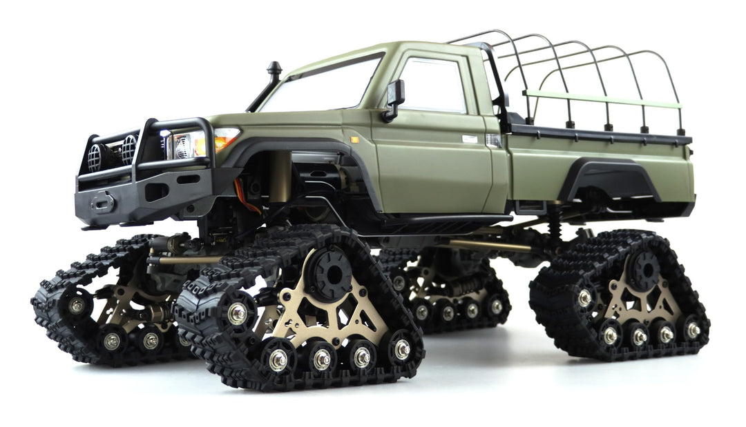 Amewi AMXRock RCX10PTS Scale Crawler Pick-Up mattgrün 1:10, RTR