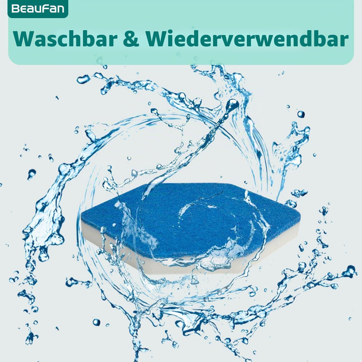 6 Pack Bad und Wanne Mop Nachfüllungen Ersatz Kompatibel mit Vileda Bath Magic Bad Multi-Oberflächen