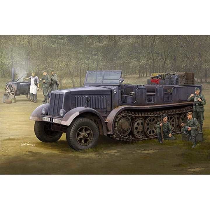 Trumpeter TRU09538 9538 Sd.Kfz.8(DB9) Half-Track Artillery Tractor Plastikmodellbausatz, Farbig