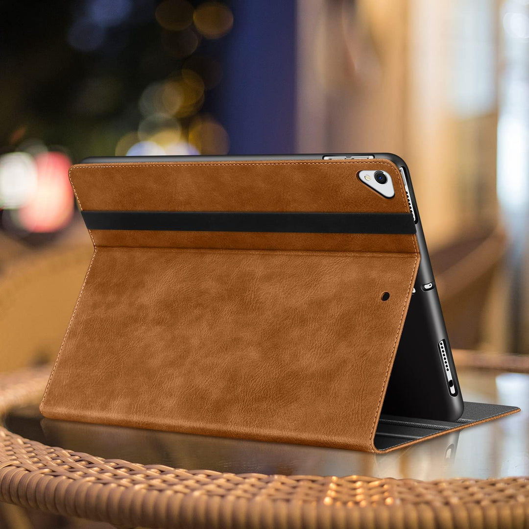 HOLIMET iPad 9 Generation Hülle mit Stifthalter, 2021/2020/2019 iPad 8/7. Generation PU-Leder Case T
