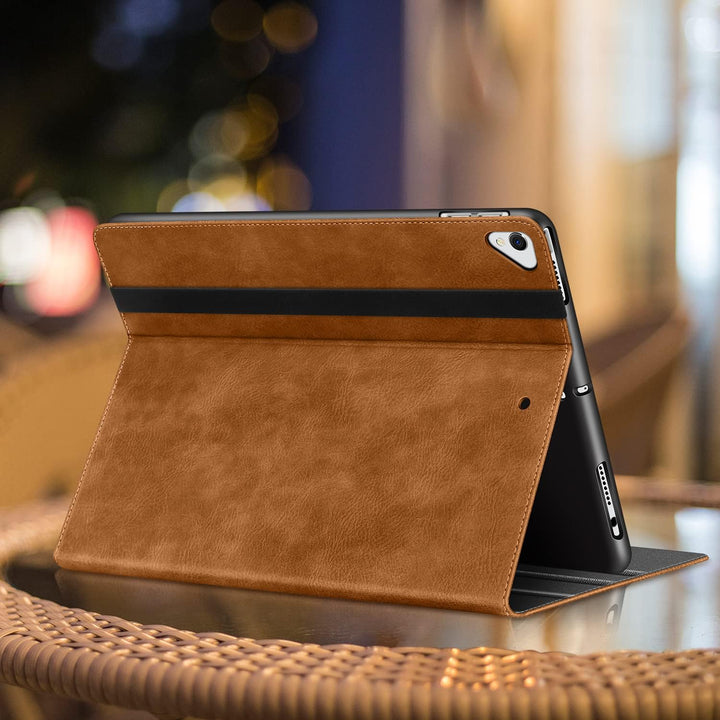 HOLIMET iPad 9 Generation Hülle mit Stifthalter, 2021/2020/2019 iPad 8/7. Generation PU-Leder Case T