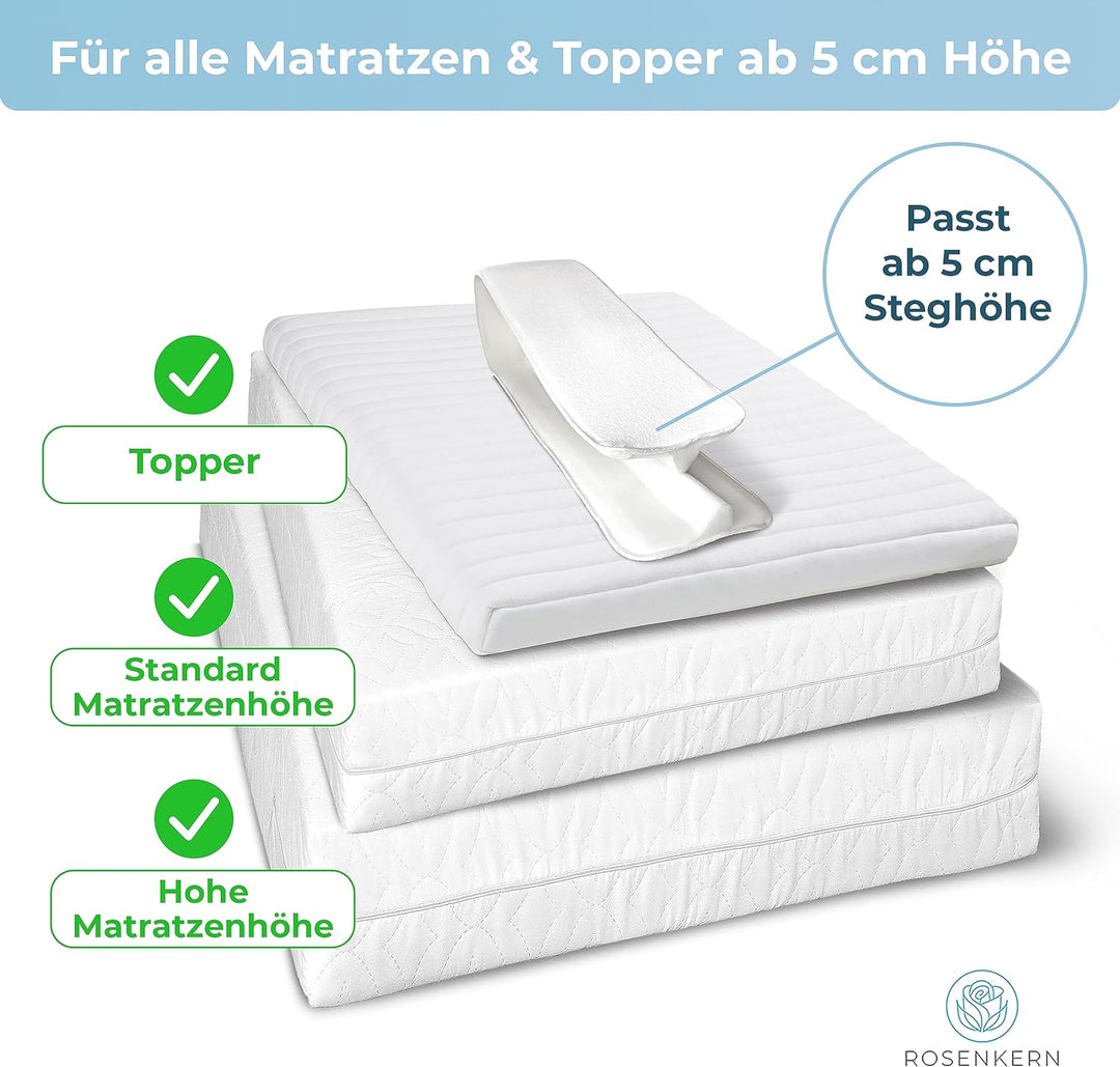 Rosenkern® Liebesbrücke für Matratzen 200 x 25 cm - Qualität aus Deutschland - Ritzenfüller mit extr
