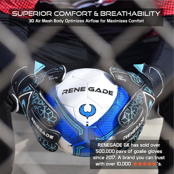 Renegade GK Triton Torwarthandschuhe mit Microbe-Guard (Grössen 5-11, 3 Modelle, Stufe 2) Pro-Tek Fi