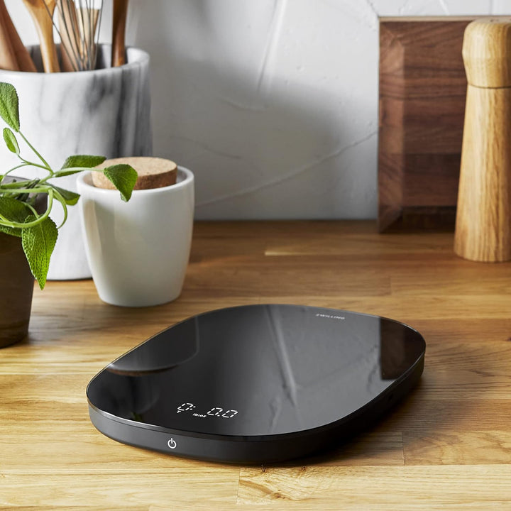 ZWILLING Enfinigy Digitale Küchenwaage, max. Gewicht: 10 kg, Gramm und Unzen, 0,1 g Genauigkeit, Sch