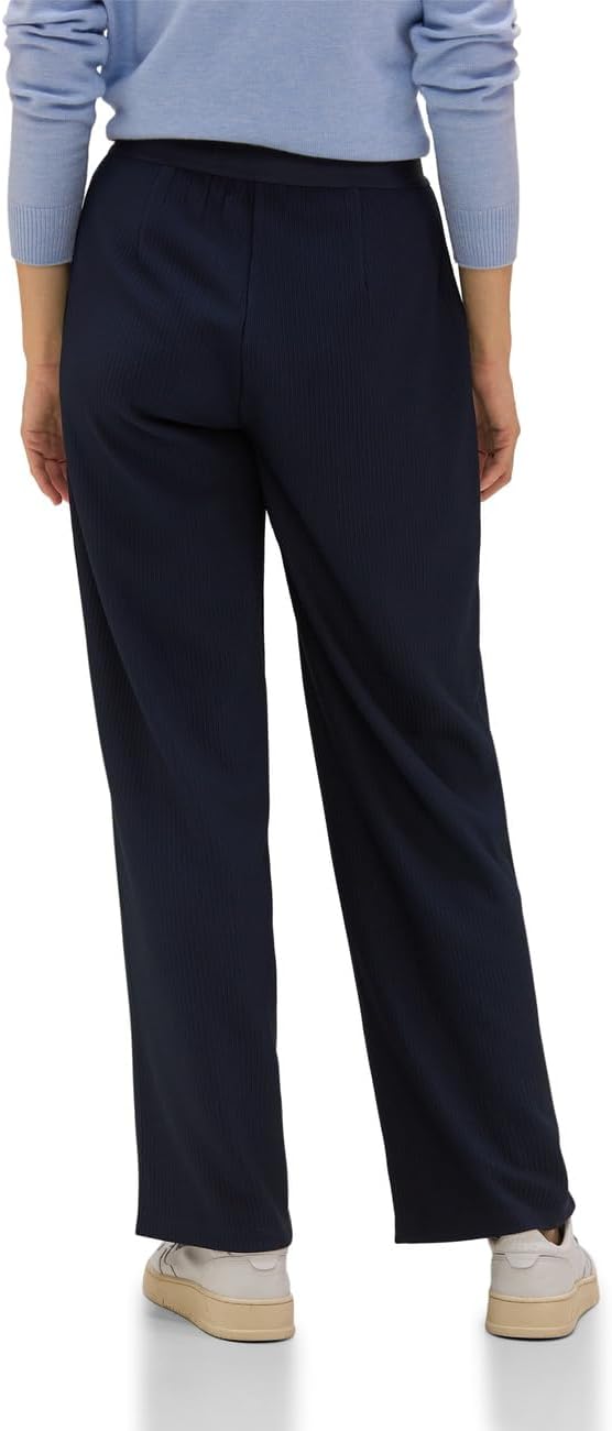 Street One Damen Hose Straight und High 40W / 30L Deep Blue, 40W / 30L Deep Blue