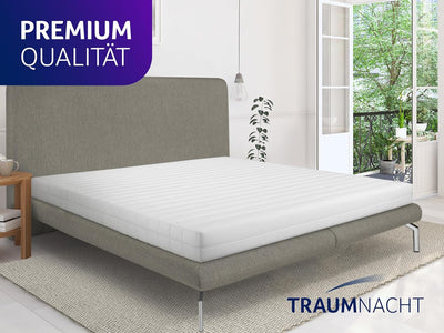 Traumnacht Easy Comfort Rollmatratze Öko-Tex zertifiziert, Härtegrad 3 (H3), Weiss, 90 x 200 cm, pro