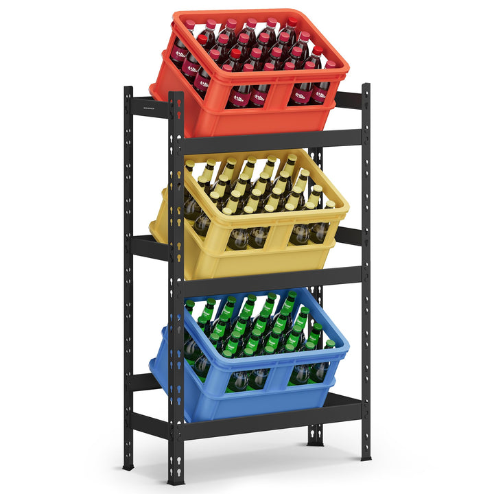 SONGMICS Getränkekistenregal, für 3 Getränkekisten, 3 Ebenen, Jede Ebene bis 30 kg belastbar, Geträn