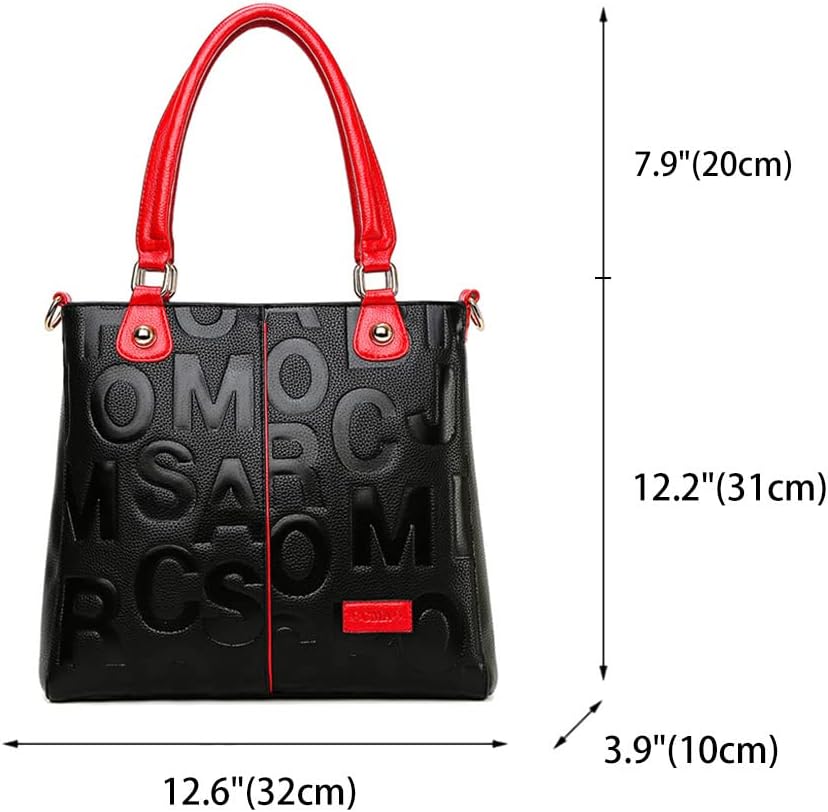 BUKESIYI Damen Tasche Umhängetasche Handtasche Frauen Klein Schultertasche Weekender Lack PU Leder D