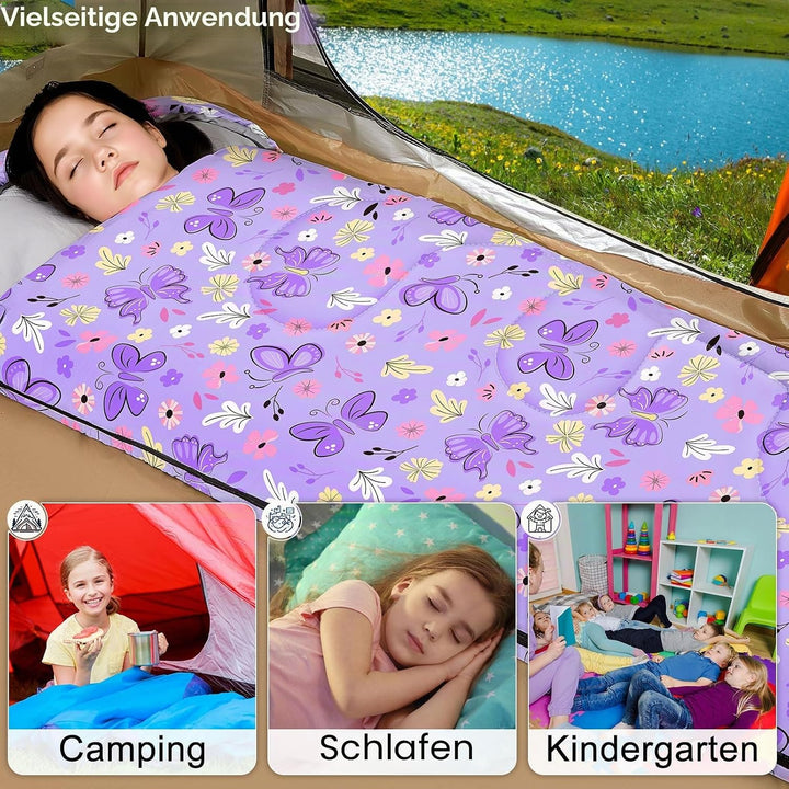 MHJY Shlafsack Camping für Jungen und Mädchen, Schlafsack Kinder ideal für Outdoor Camping Wandern B