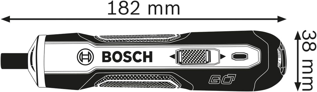 Bosch Professional Akkuschrauber Bosch GO (inkl. 25-tlg. Bit-Set, Ladekabel, L-BOXX Mini) Standard,