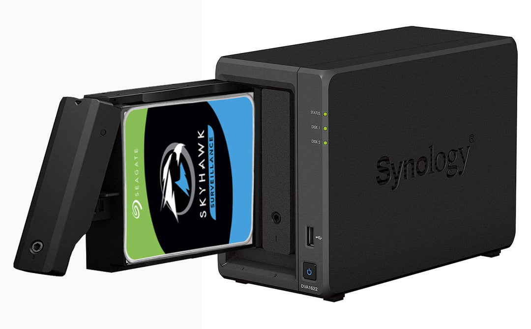Synology DVA1622 NVR 12 TB (2 x 6 TB) Skyhawk