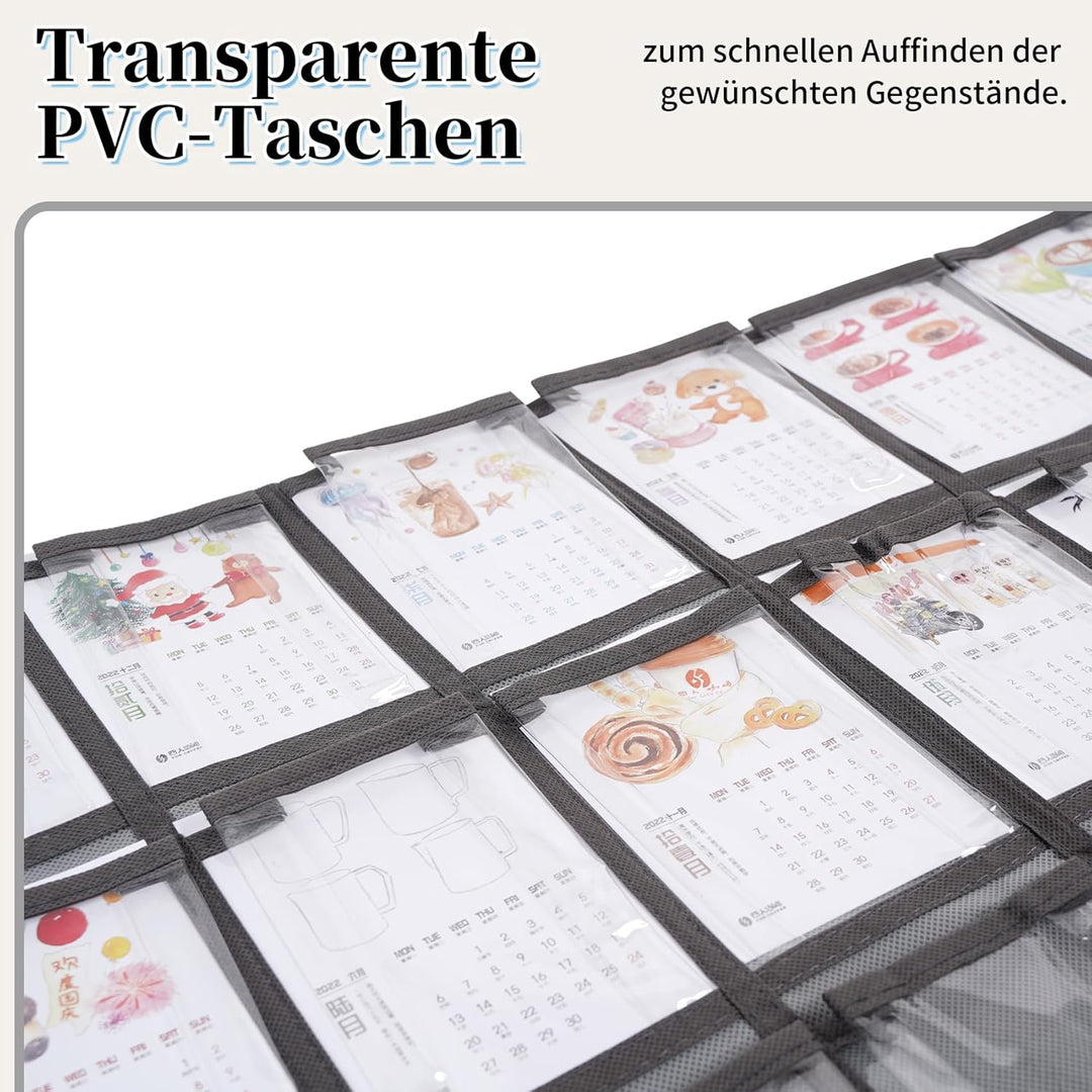SAVORLIVING 30 klare Taschen Aufbewahrungstasche Für Klassenzimmer,Handygarage Schule,Handy Aufbewah