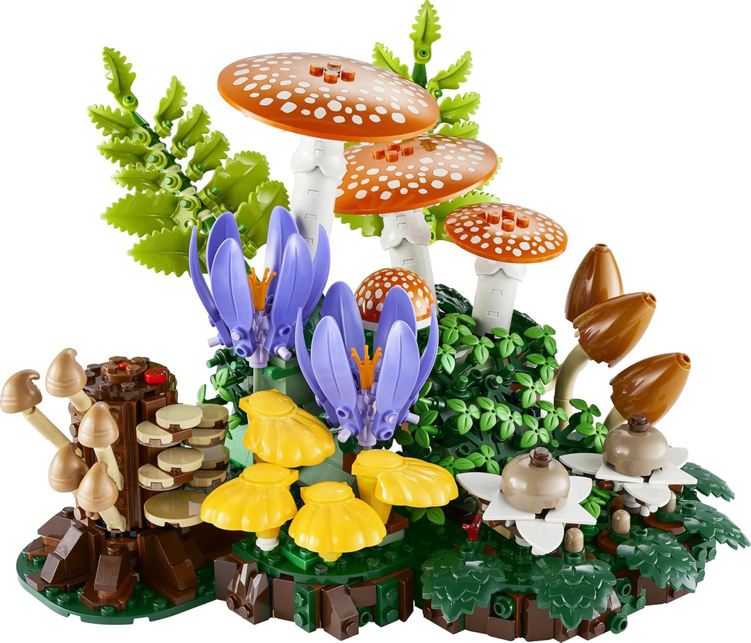 LEGO Botanicals Waldpilze - Künstliches Pflanzen Set für Erwachsene - inkl. Fliegenpilz & Kunstblume