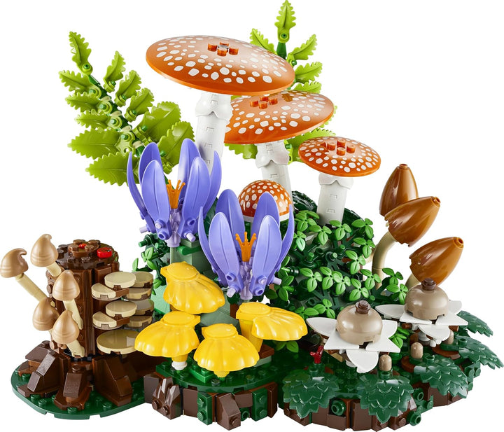 LEGO Botanicals Waldpilze - Künstliches Pflanzen Set für Erwachsene - inkl. Fliegenpilz & Kunstblume
