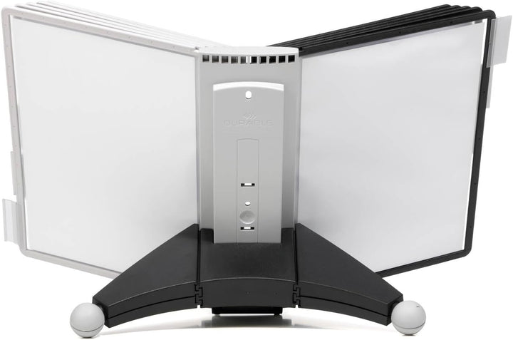 Durable Sichttafelsystem Sherpa Table mit 10 Sichttafeln, 1 Stück, schwarz/grau, 563222 Tisch 10 Taf