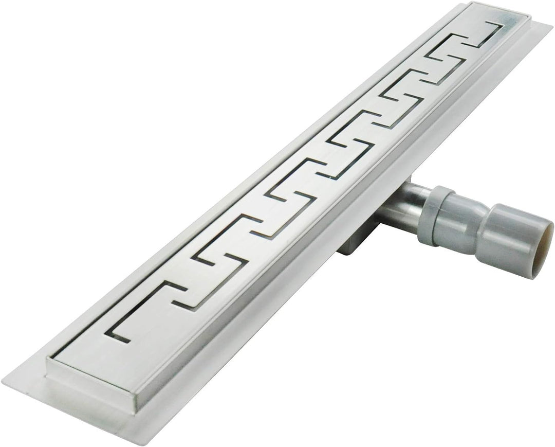 Duschrinne 110 cm Bodenablauf Duschablauf aus Edelstahl sehr flach Grössen 50cm – 120cm Model R4 Gri