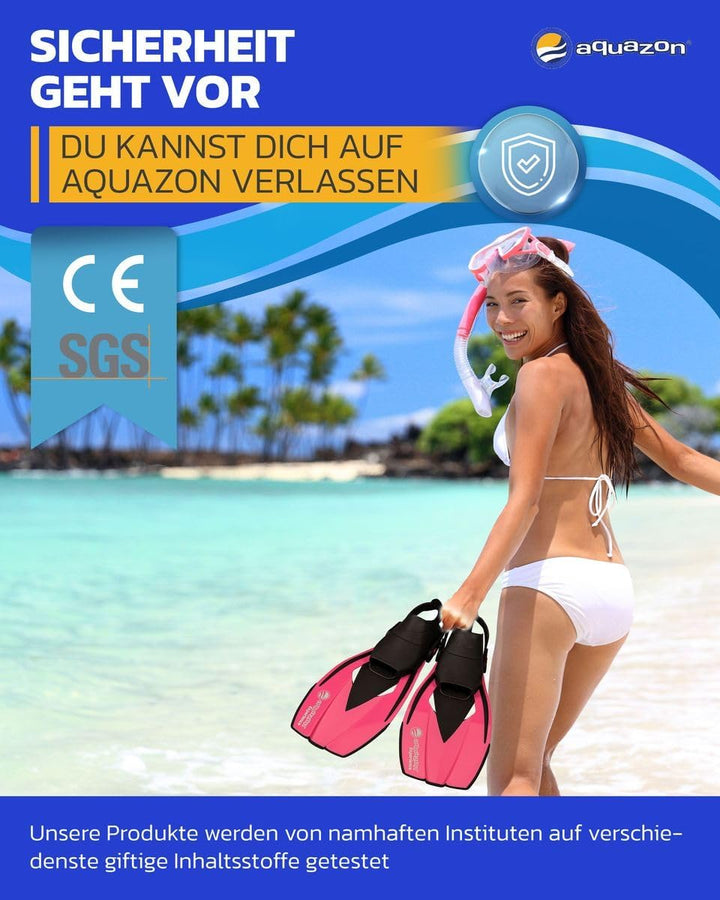 AQUAZON Flossen Experience, verstellbare Flossen, Schnorchelflossen, Taucherflossen, Schwimmflossen