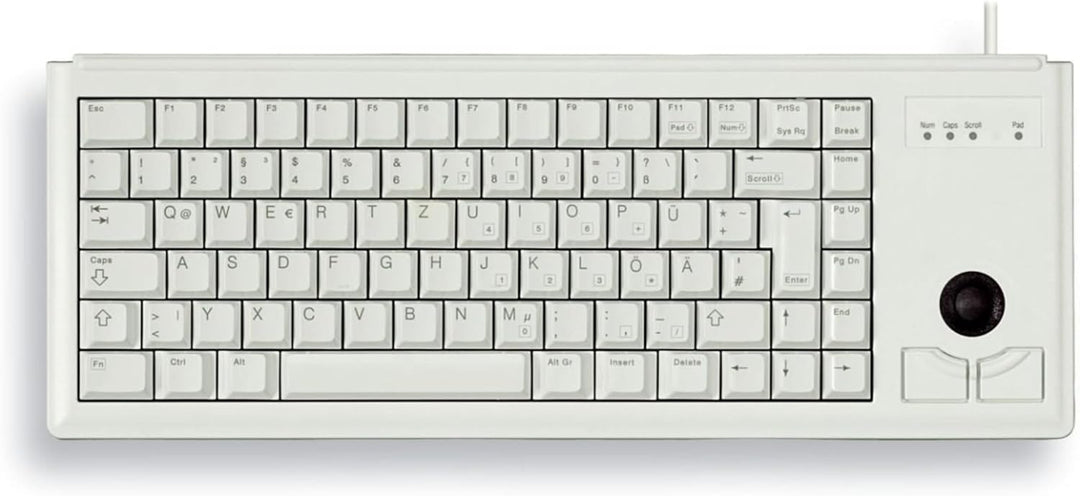 CHERRY Compact-Keyboard G84-4400, Internationales Layout, QWERTY Tastatur, kabelgebundene Tastatur,