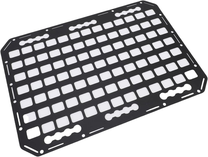 Aluminium L Molle Panel Kofferraum Dach Hanging Rack Panel Ladungsprotokollregal mit Verriegelungsme