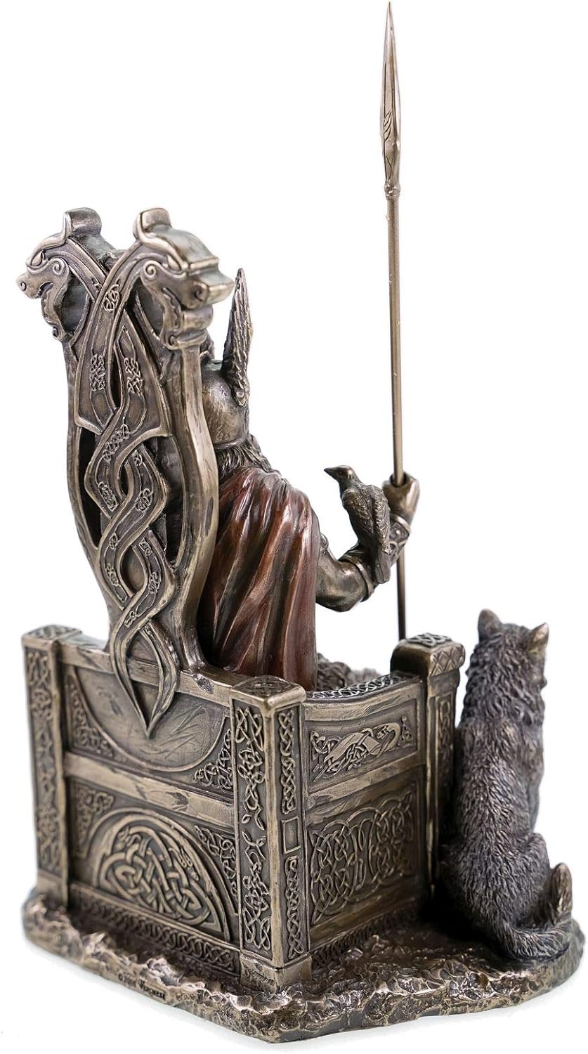 Veronese von Joh. Vogler GmbH Veronese 708-7392 Odin, deutscher Vater Gottes auf Thron mit Wölfen, G