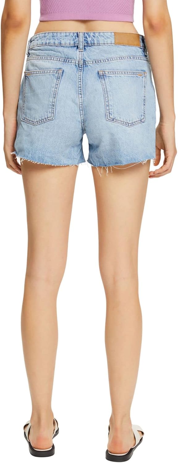 ESPRIT Damen Jeans-Shorts 31 903/Blue Light Wash, 31 903/Blue Light Wash