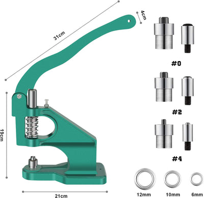 Ösenpresse Ösenstanze Nietenpresse Druckknopfpresse, manuelle Zahnstangenpresse Handöse Ösenmaschine