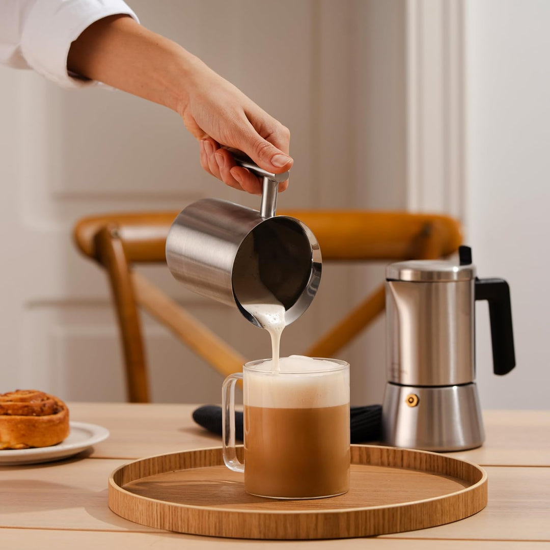 SILBERTHAL Espressokocher Edelstahl 200 ml - 4 Tassen - Induktionsgeeignet – Kaffeekocher für jeden