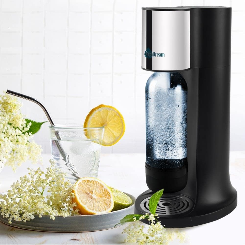 Wassersprudler Sprudler zum Aufsprudeln von Wasser Kohlensäure für Wasser Siphonflasche schwarz Aqua