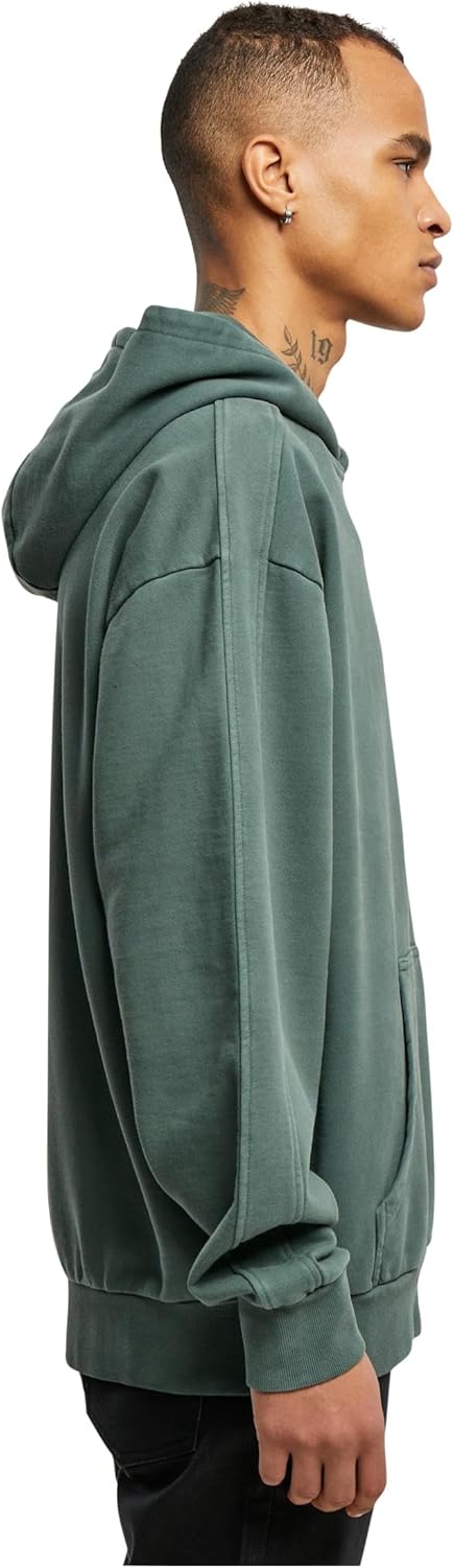 Urban Classics Herren Kapuzenpullover Heavy Terry Garment Dye Hoody, Männer Sweatshirt in Oversized