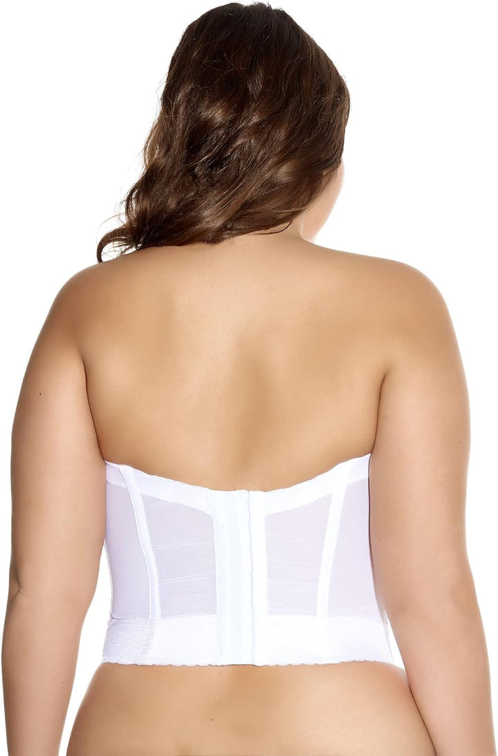 GODDESS womens Lace Bustier Bra 34FF Weiss/Opulenter Garten, 34FF Weiss/Opulenter Garten