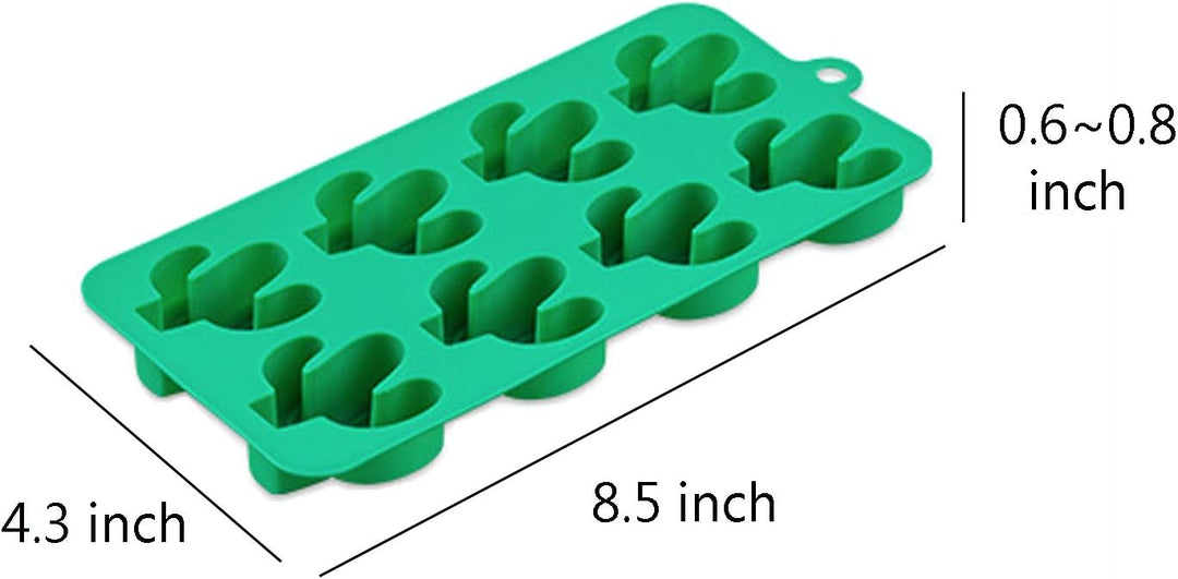 Süssigkeitenformen, Eiswürfelformen, Schokoladenformen, Silikonformen einschliesslich Kaktus, Flamin