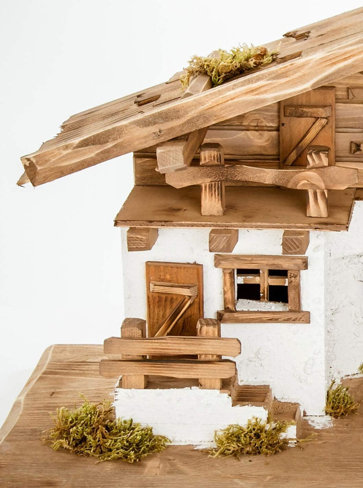 Holz und Gartentrends Weihnachtskrippe Krippe Krippenstall Weihnachten Weihnachtskrippen Tischkrippe