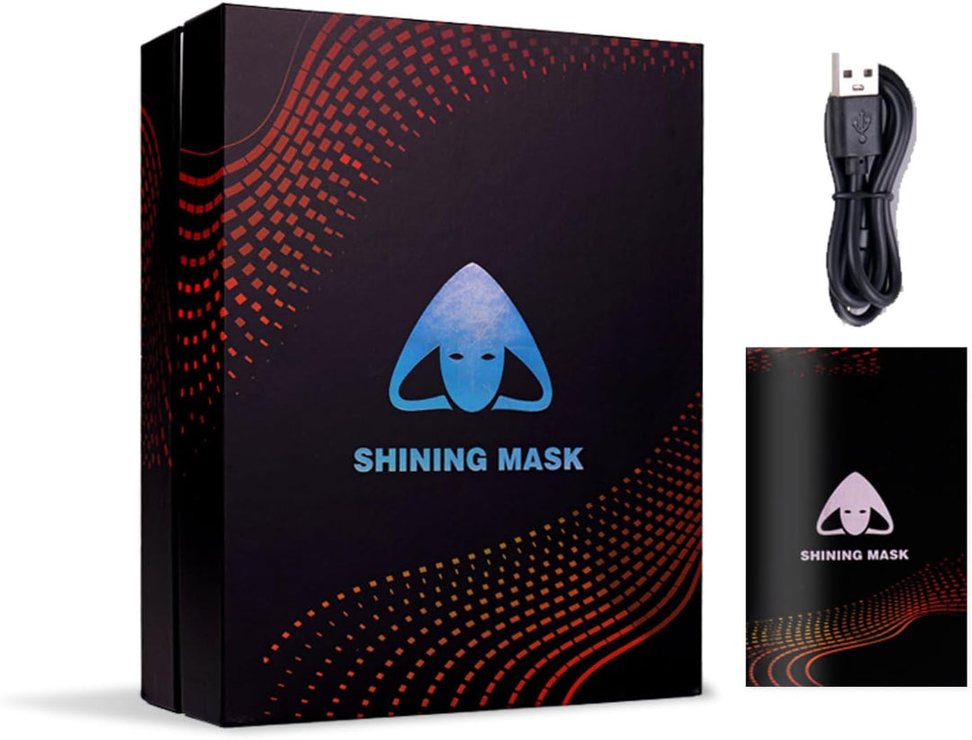 megoo Led Maske mit Bluetooth Programmierbar,Led Masken mit Gestenerkennung,Led Leuchtende Maske für