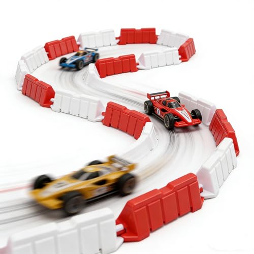 BAFOVY RC Car Racing Barrier, RC Road Barrier für Z Drift Racetrack Dekorativ, Kunststoff, 120 Stück