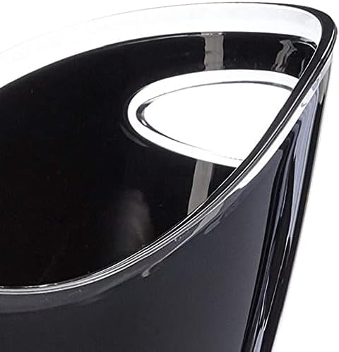 BarCraft Getränkekühler Bierkübel für Partys, Grillabende und Mehr, Acryl, Schwarz, 22 Liter