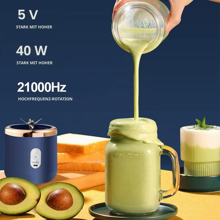 Irishom Mixer Smoothie Maker,tragbarer mixer,Smoothie Maker to Go mit 2x450ml Flaschen,Geeignet für