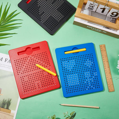 Faccito 3 Stück Magnetische Zeichenbretter Stahlkugel Kritzel Tafel mit Stift Magnet Zeichenblock fü