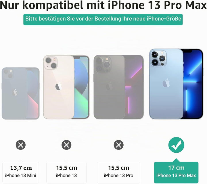 GOODVISH Handykette kompatibel mit Apple iPhone 13 Pro Max-6,7" Display | Necklace Hülle mit Band Ha