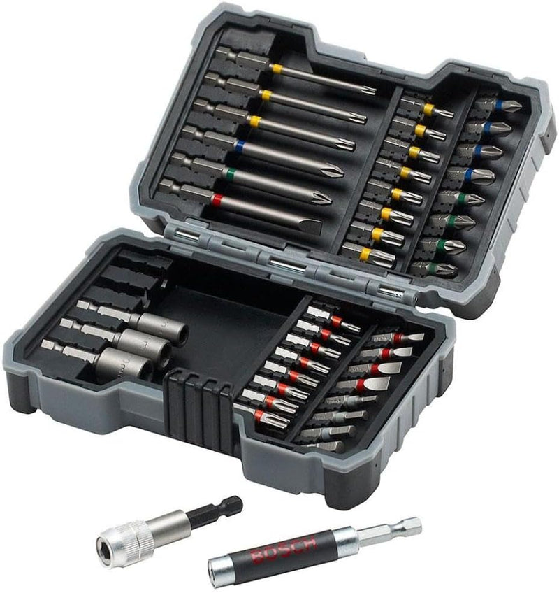 Bosch Professional 43tlg. Schrauberbit und Steckschlüssel-Set (PH-, PZ-, Hex-, T-, TH-, S-Bit, Zubeh