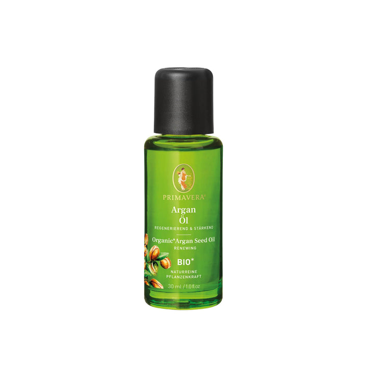 PRIMAVERA Pflegeöl Arganöl bio 30 ml - naturreine Pflanzenkraft - Glasflasche - Aromaöl, Körperöl, N