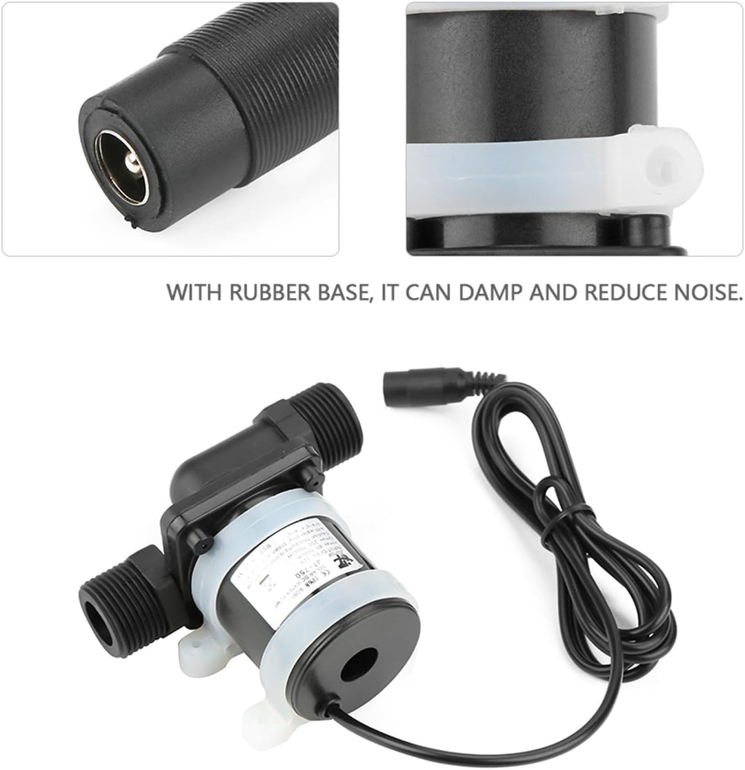 AUNMAS Booster-Wasserpumpe, JT-750 700L/H Mini DC Wasserumwälzpumpe mit Geringem Geräuschpegel und E