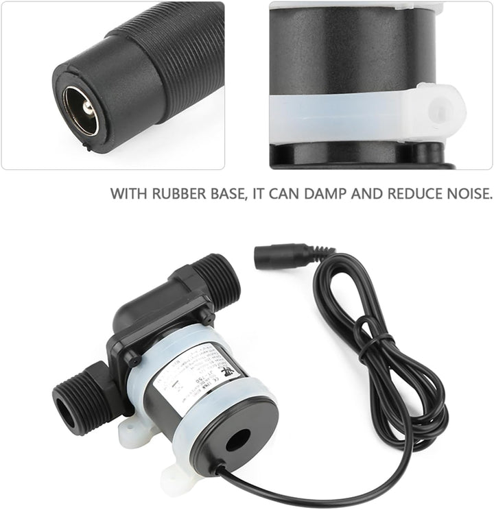 AUNMAS Booster-Wasserpumpe, JT-750 700L/H Mini DC Wasserumwälzpumpe mit Geringem Geräuschpegel und E
