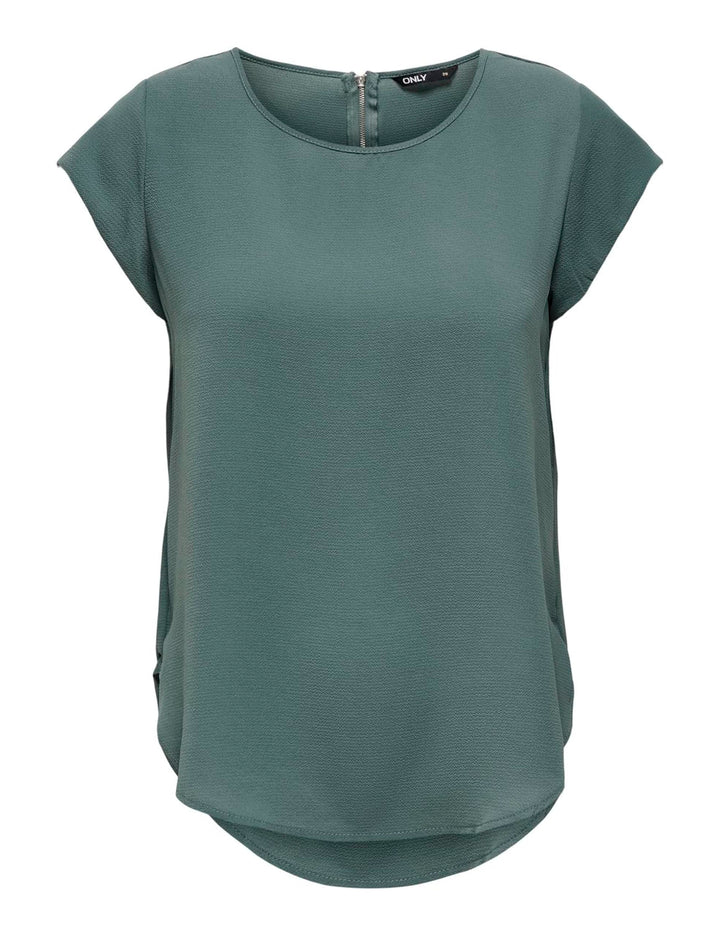 ONLY Vic Short Sleeve Top 34 Grün (Balsam Green), 34 Grün (Balsam Green)