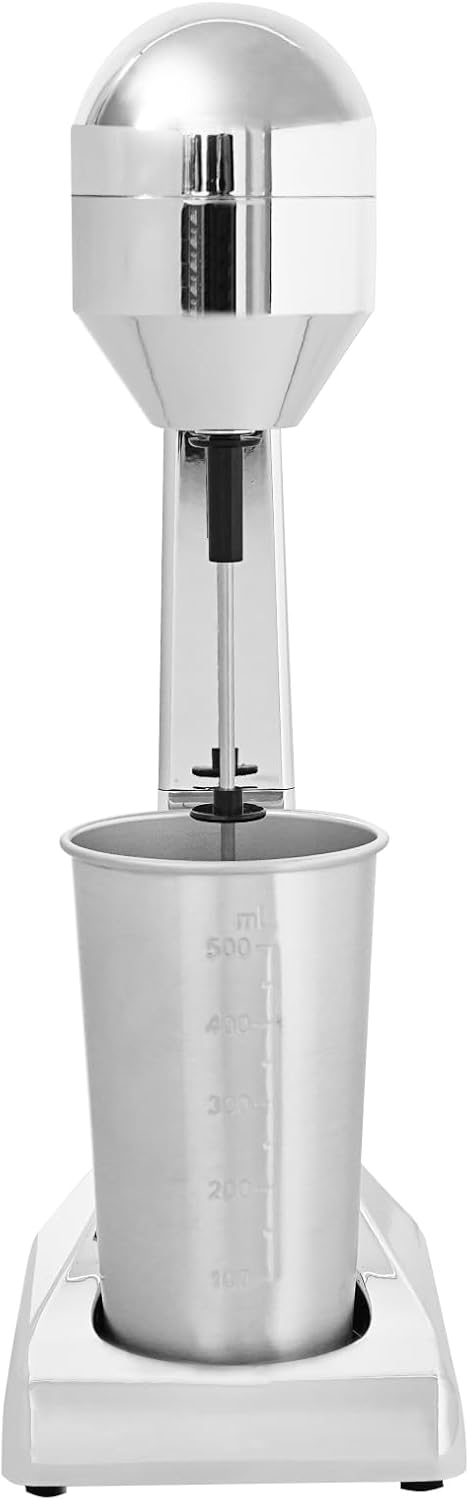 100W Milchshaker Mixer 22000 U/min Elektrischer Standmixer 2 Gänge 500ml Tassenkapazität Getränkemix
