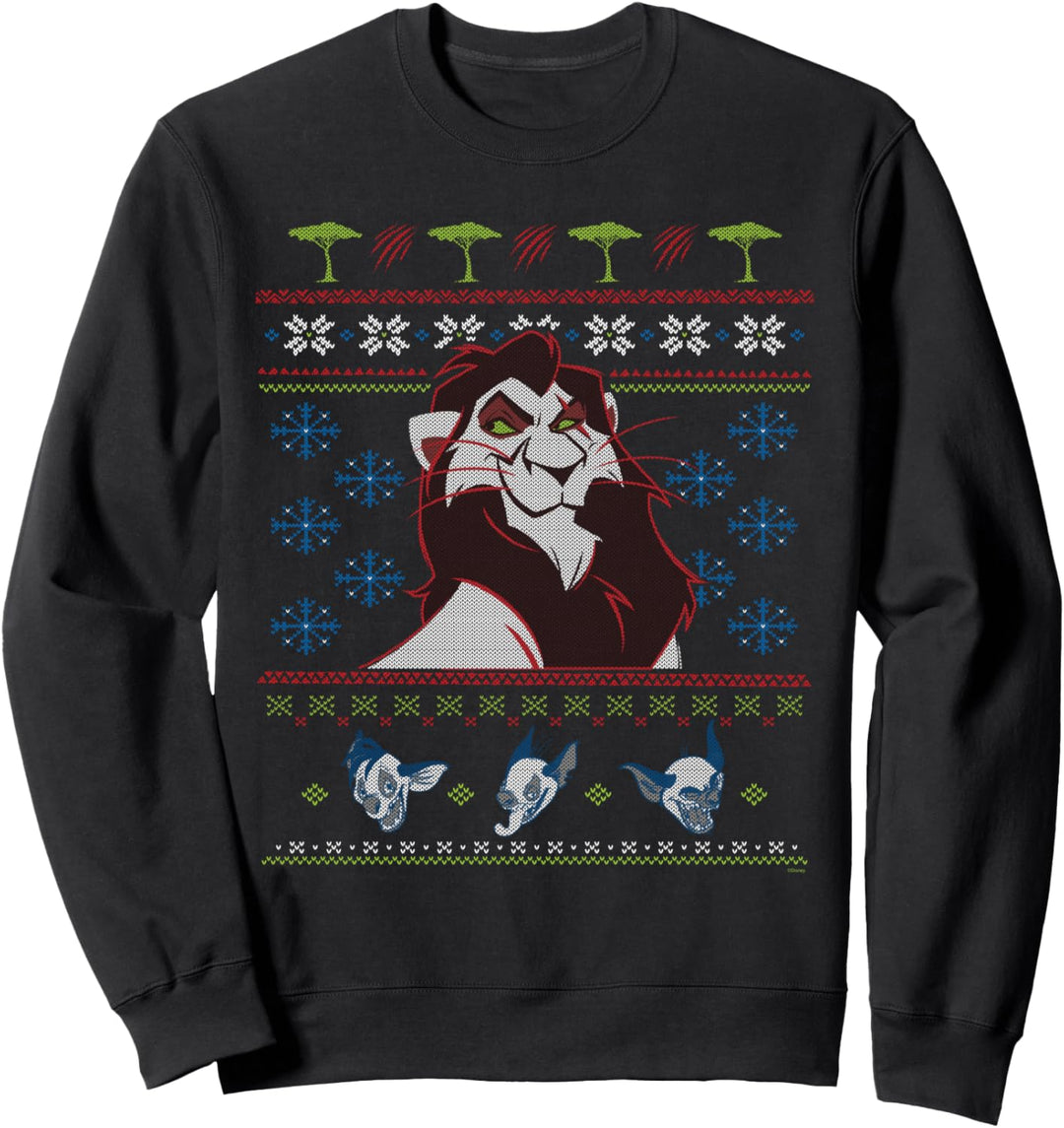 Disney Villains The Lion King Scar Ugly Christmas Sweater Sweatshirt