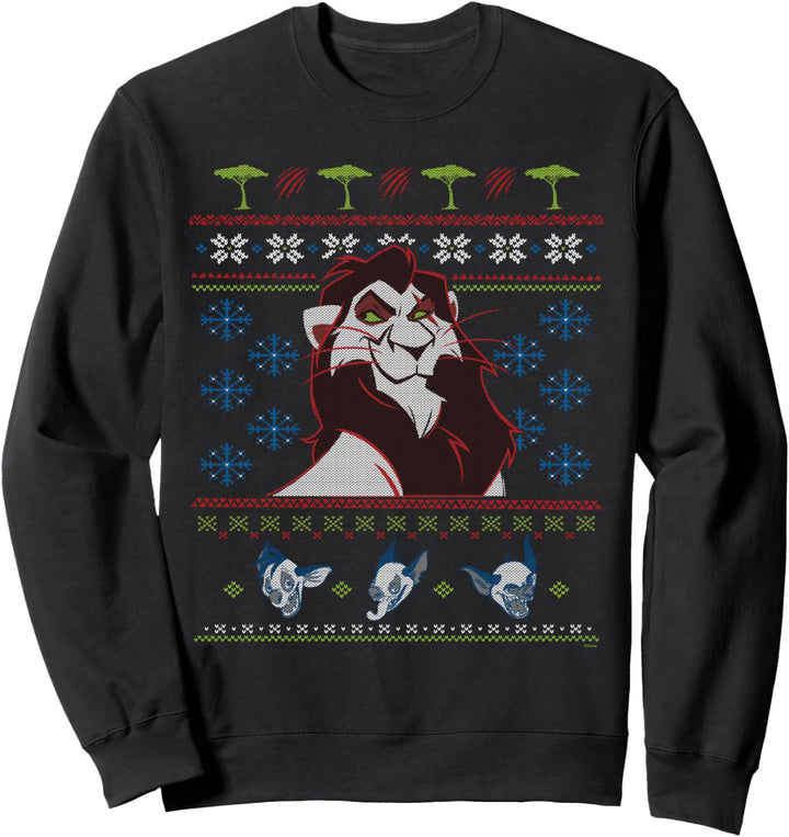 Disney Villains The Lion King Scar Ugly Christmas Sweater Sweatshirt